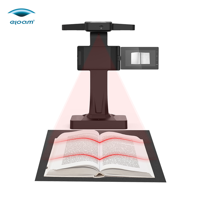 Eloam BS2000P 25MP A3 A4 Professional Book Scanner Document Camera Automatic Flatbed Book Scanner A4 for Office, School, Library